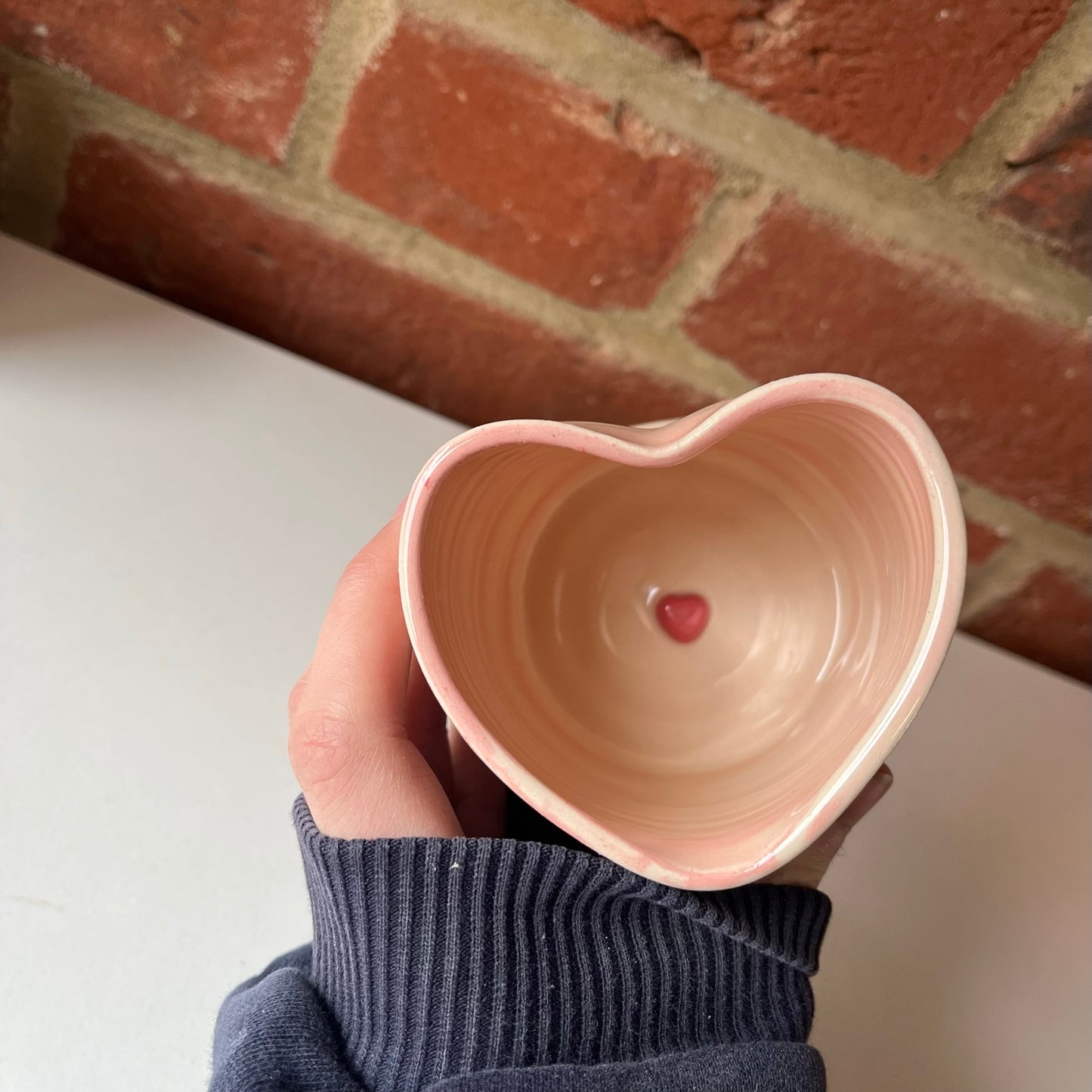 Pink Swirly Heart Espresso Cup