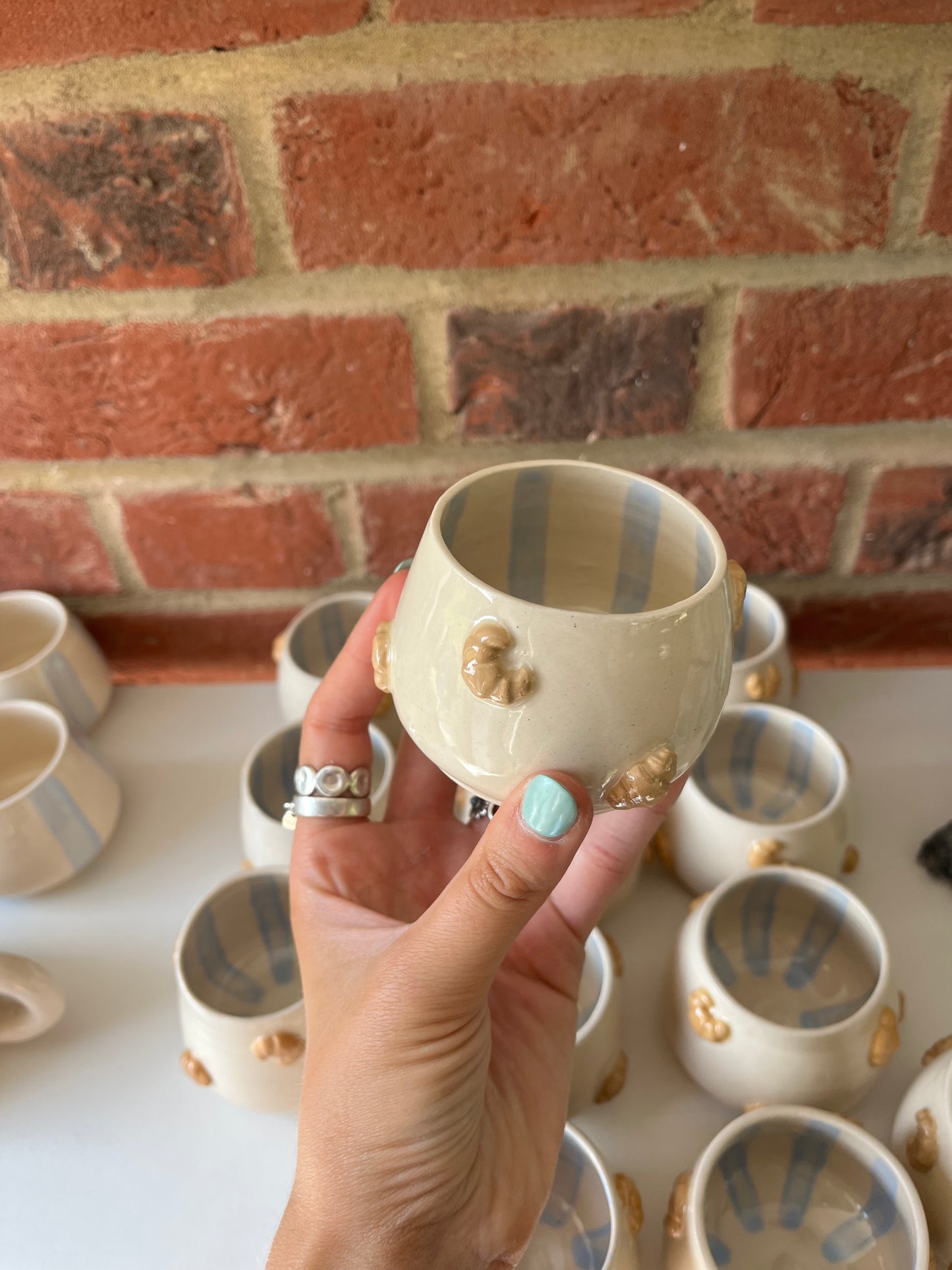 Mini croissants cup