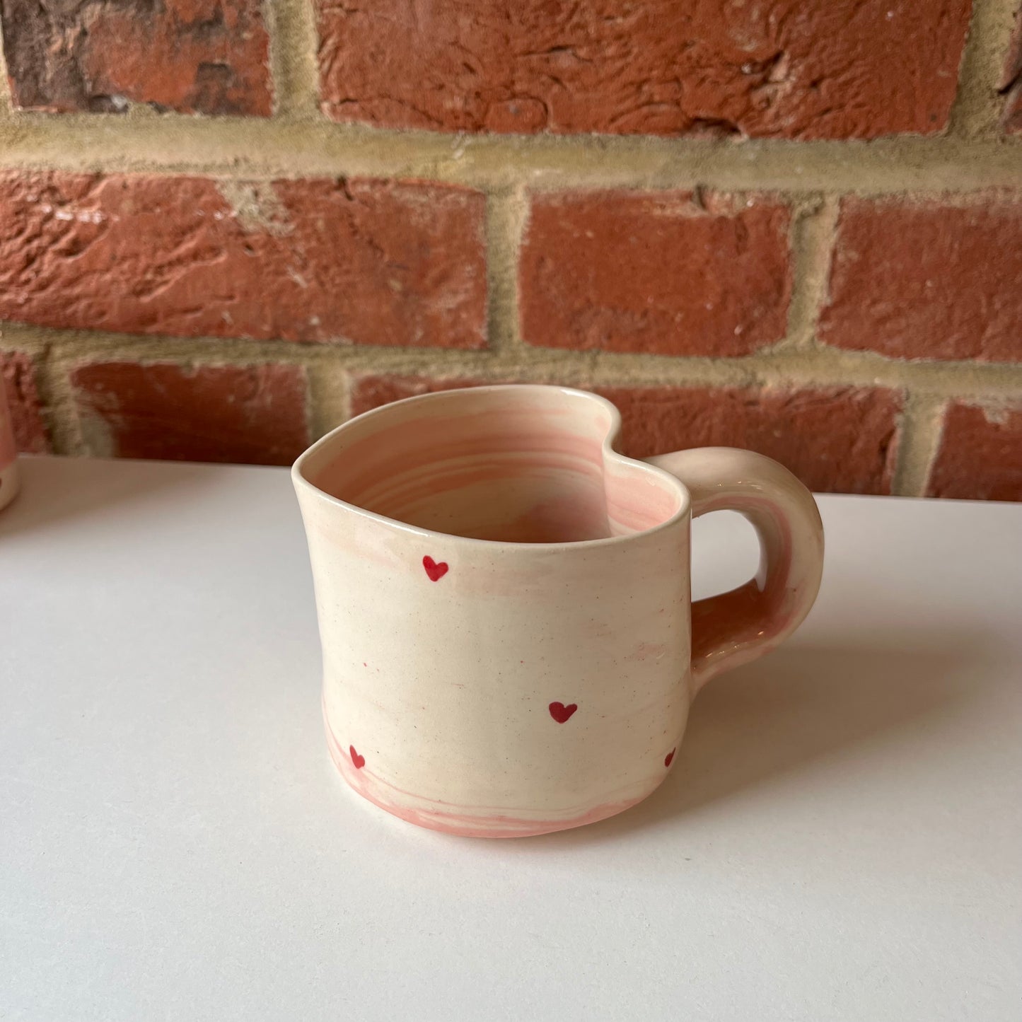 Imperfect heart swirl mug 3