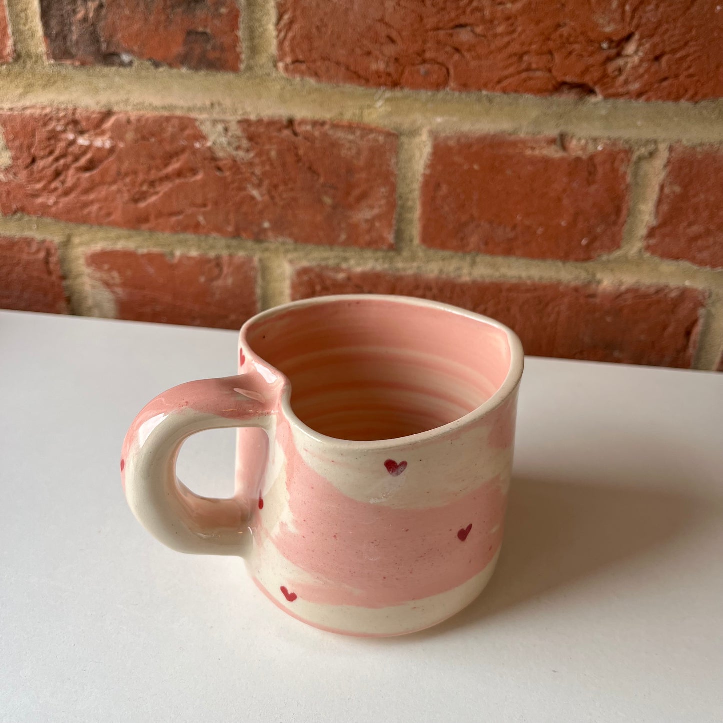 Imperfect heart swirl mug 3