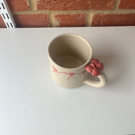 Dainty Painted Bow Mug 1