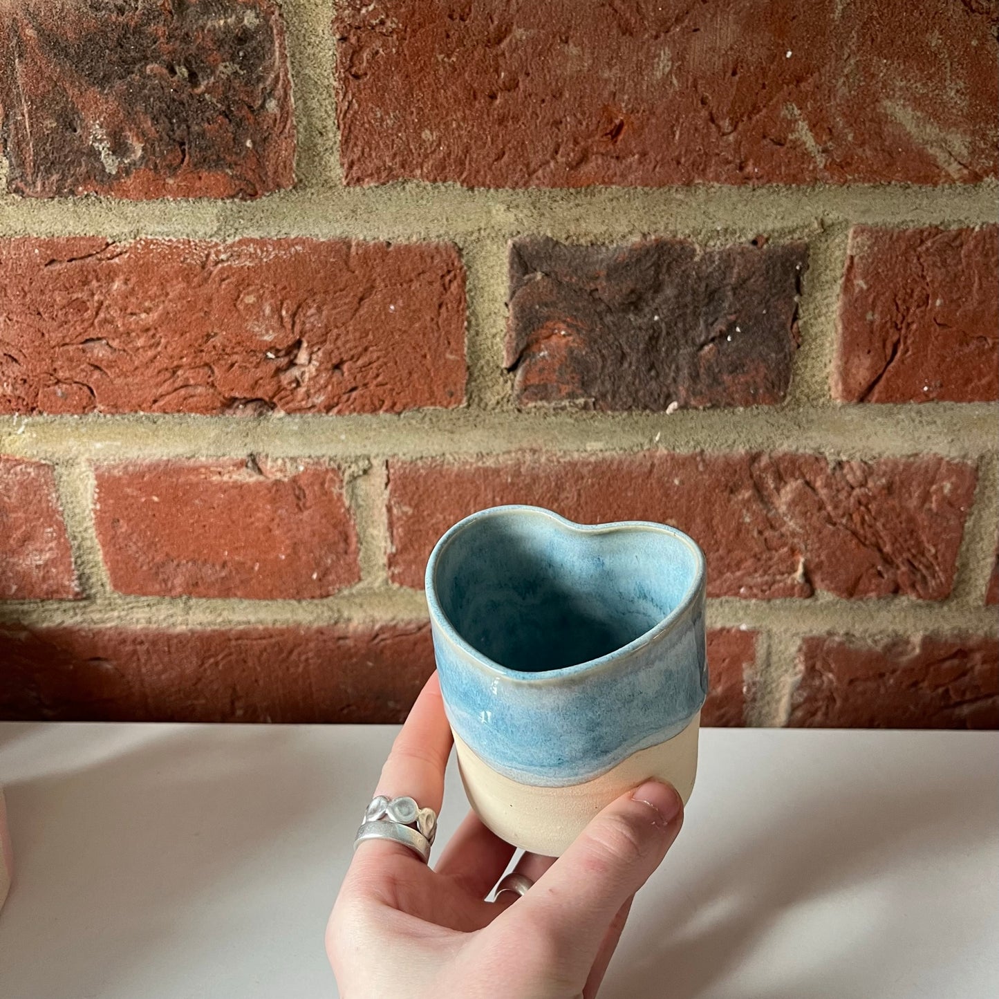 Blue Heart Espresso Cup