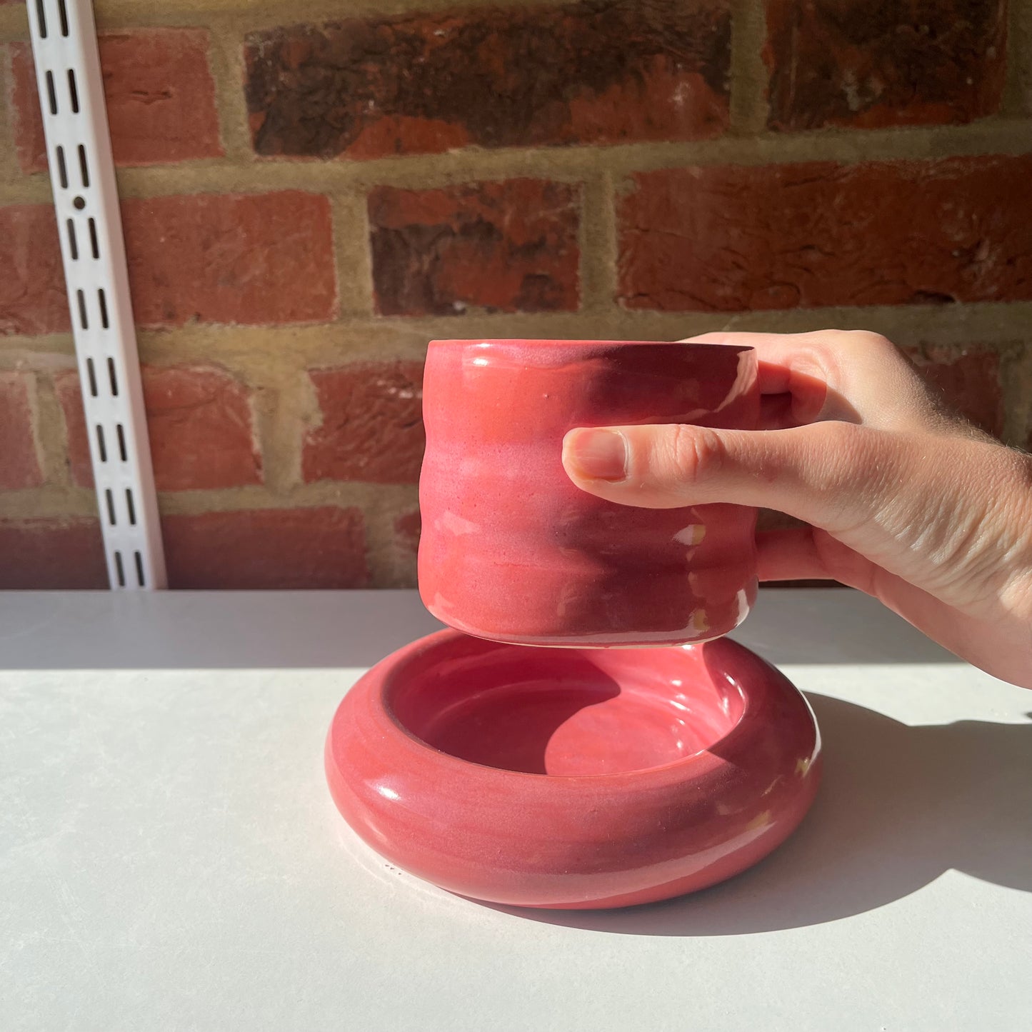 Raspberry Sorbet Bubble Cup & Saucer