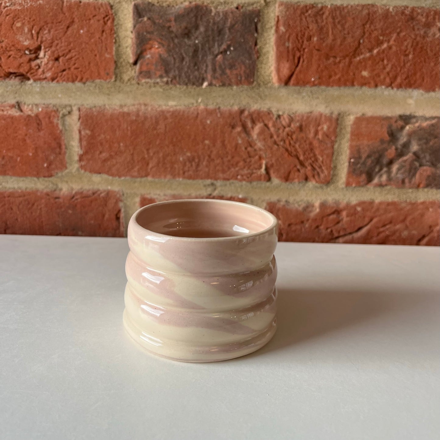 Lilac Swirl 'Love You' Espresso Cup