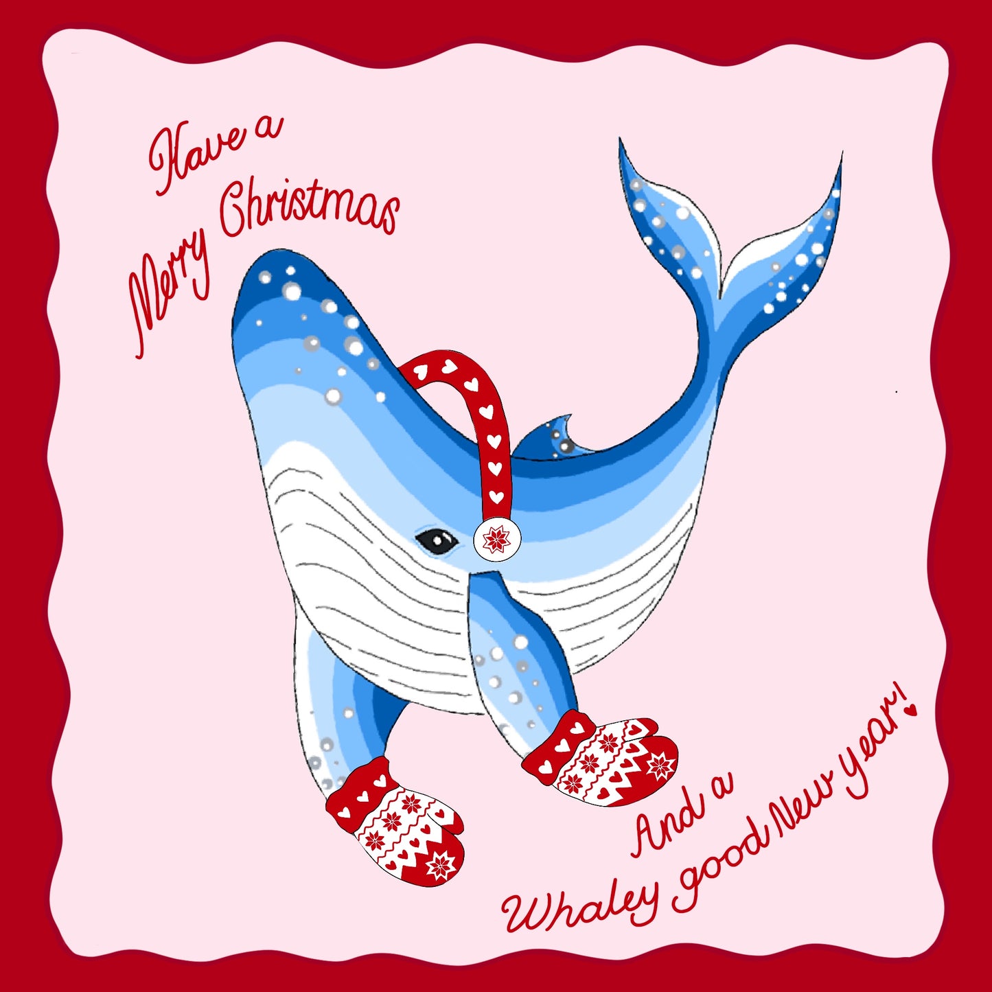 Whale Christmas cards