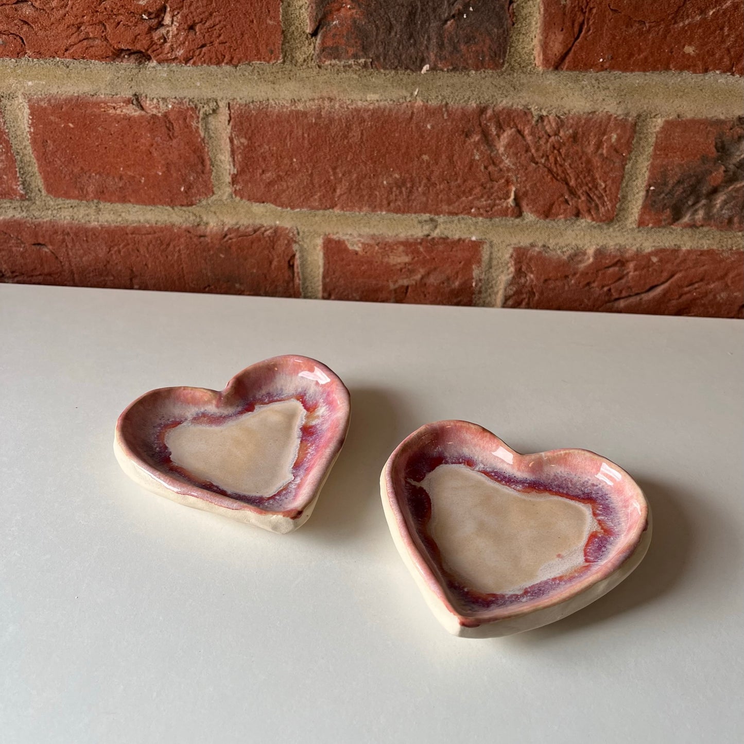 Pink Glazed Trinket Dish