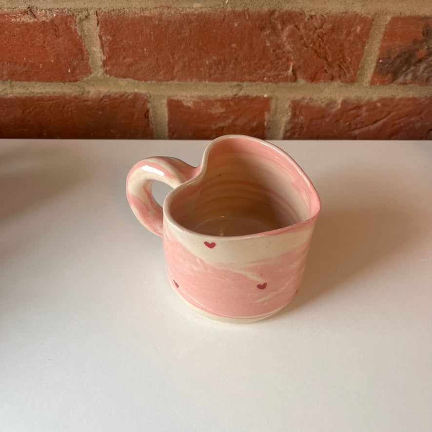 *mainly pink* Swirly Hearts 'Love You' Valentines Mug