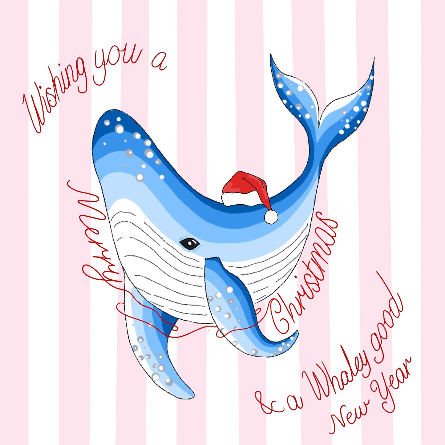 Whale Christmas cards