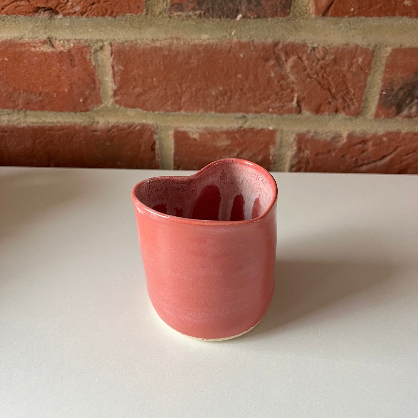 Raspberry Heart Espresso Cup