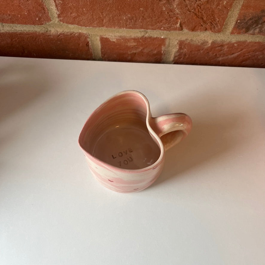 Swirly Hearts 'Love You' Valentines Mug