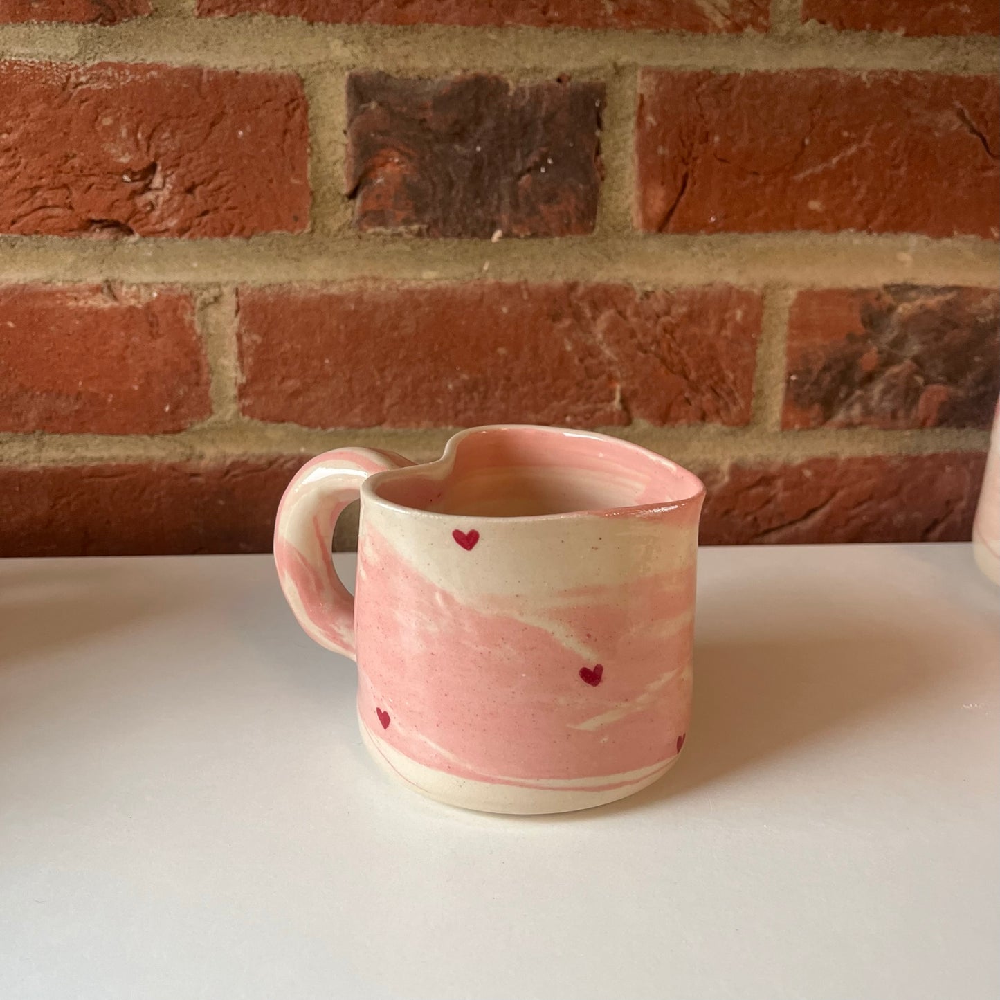 *mainly pink* Swirly Hearts 'Love You' Valentines Mug