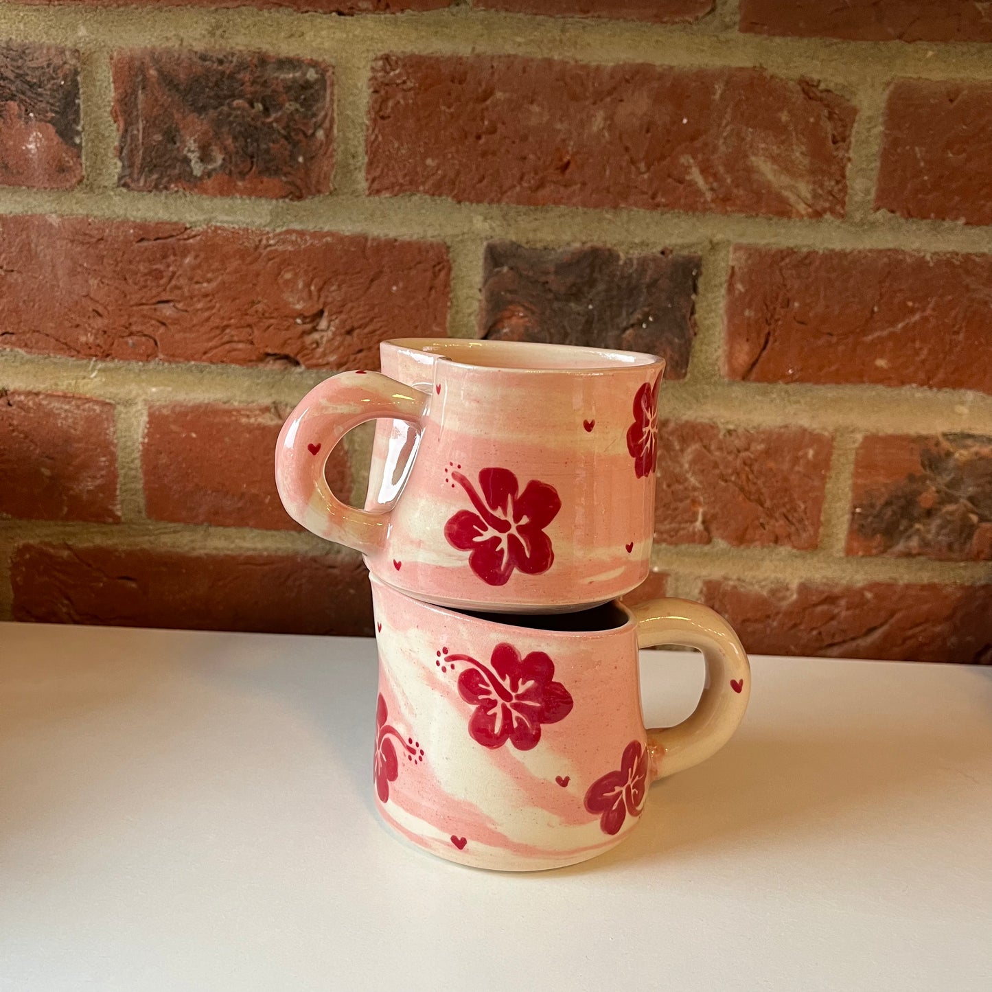 Hibiscus Swirl Mug