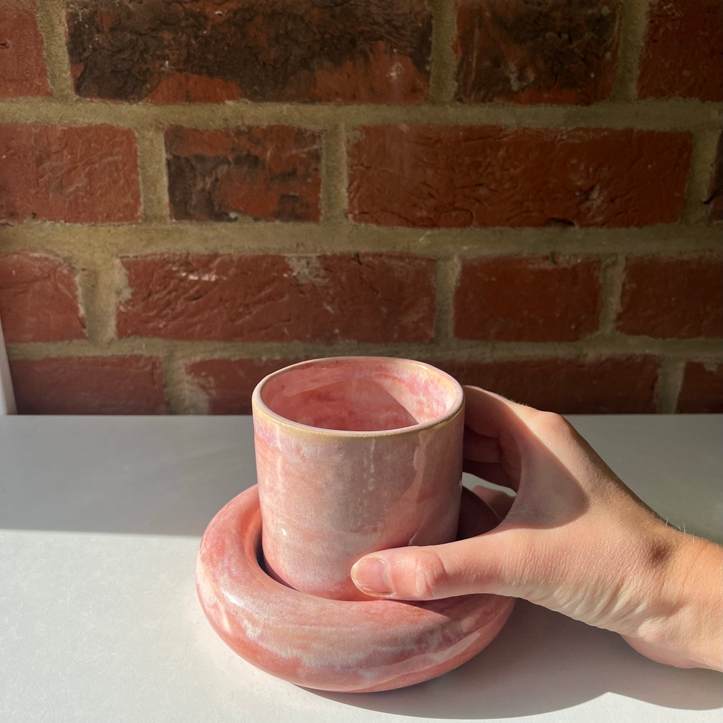 Pink Blossom Bubble Cup & Saucer