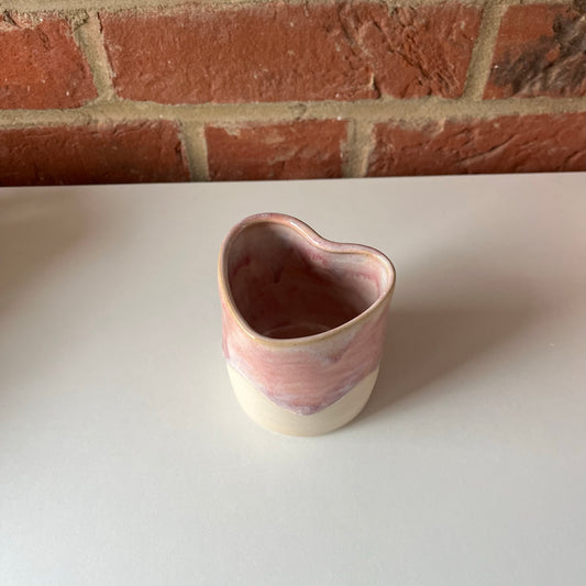 Pink Heart Espresso Cup