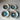 White on Blue Arc shell Trinket Dish