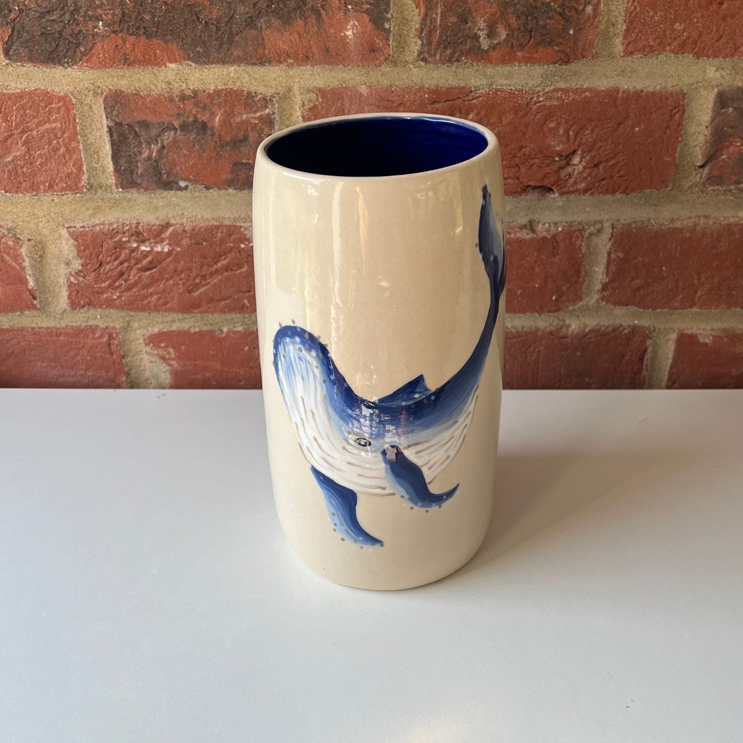 Singular Humpback Whale Vase