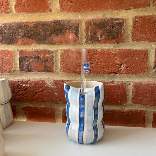 Stripe straw cup