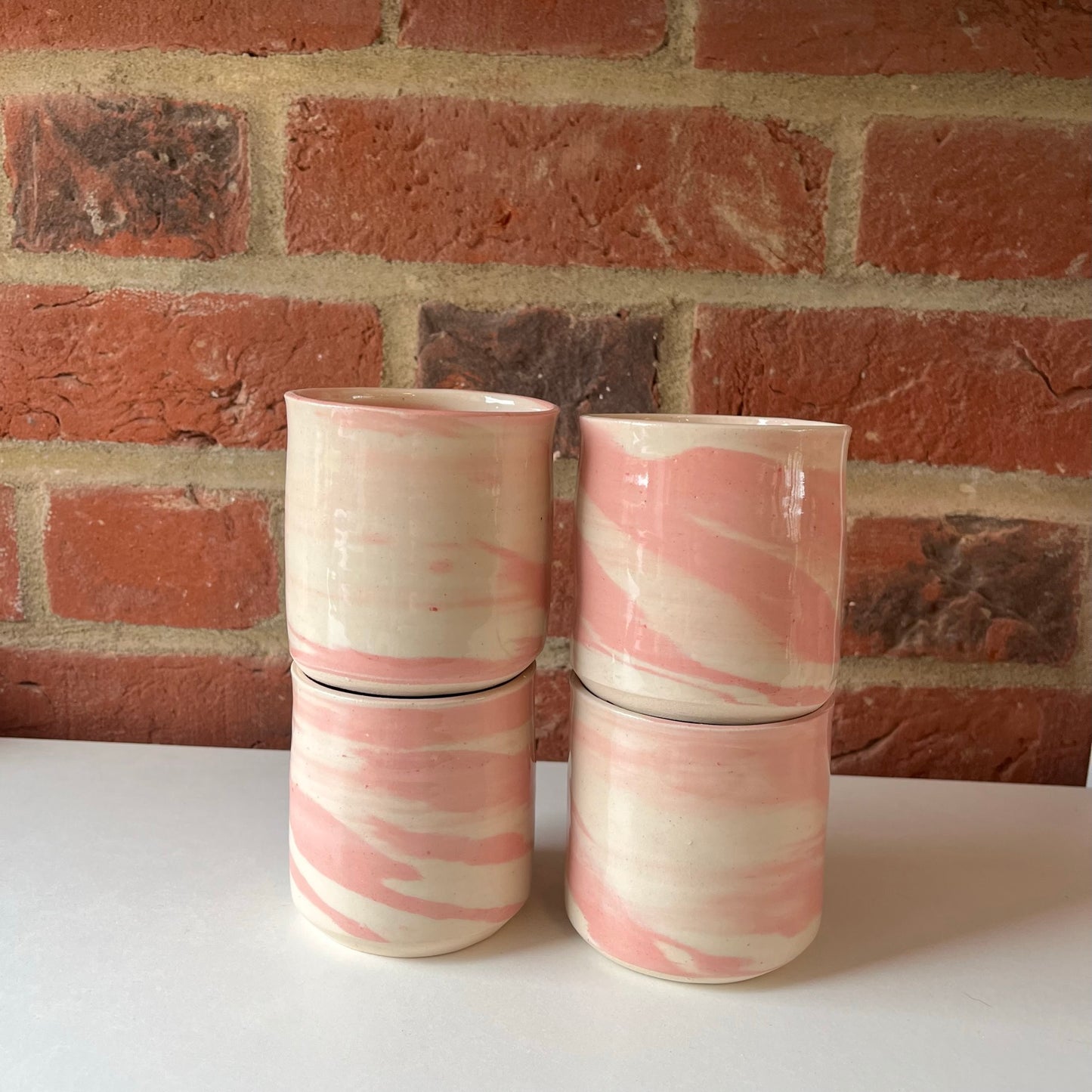 Pink Swirl Espresso Cup