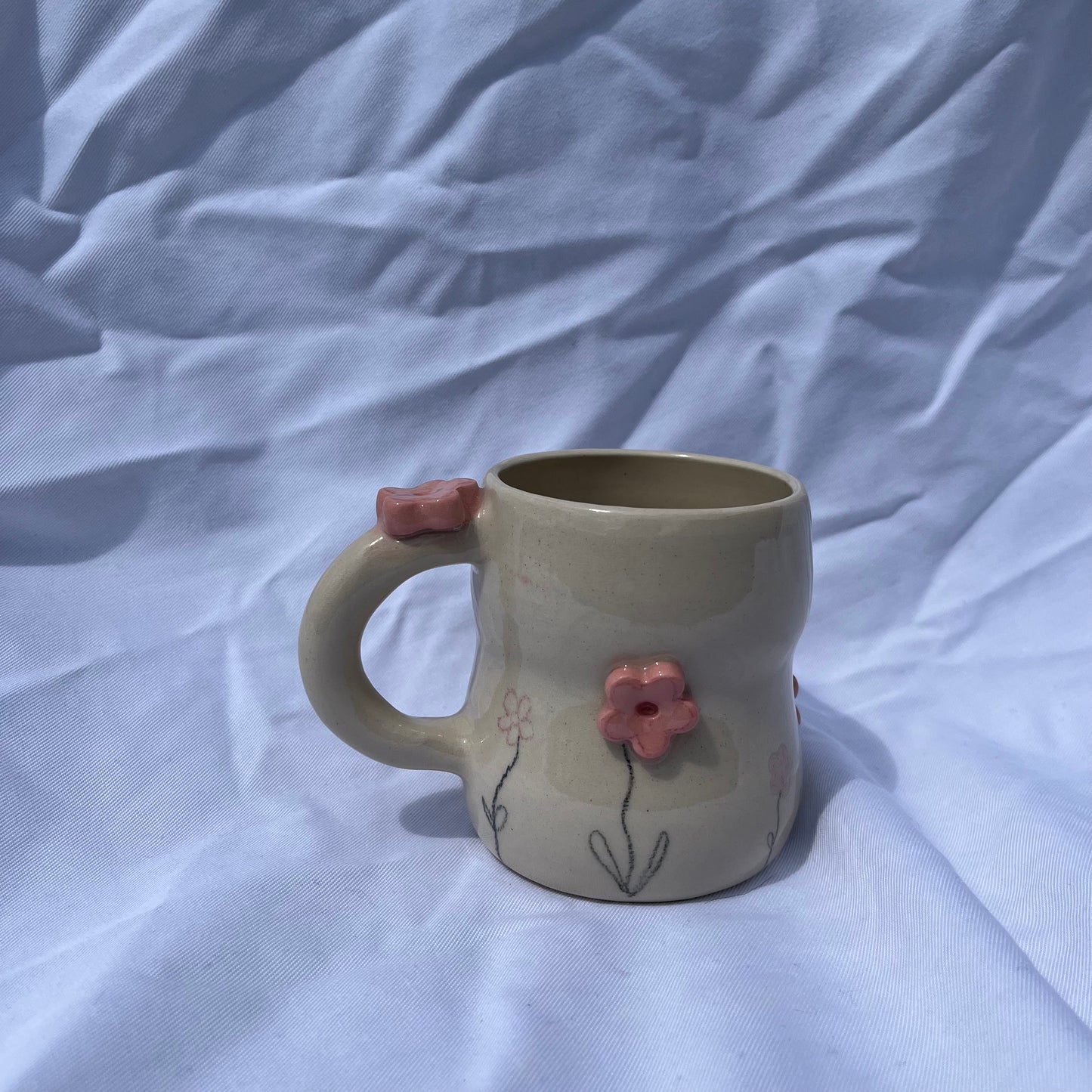 Imperfect flower mug