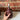 sample polka dot oil pourer (pink on red)