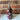 sample polka dot oil pourer - pink on red