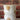 sample polka dot vase - brown on white
