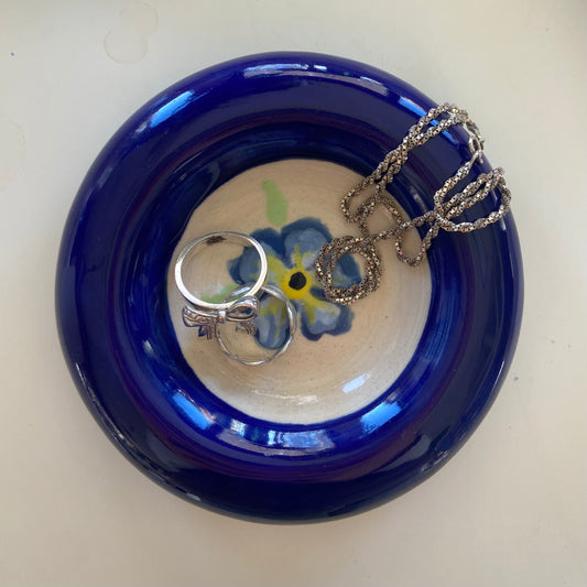 Forget Me Not Trinket Dish