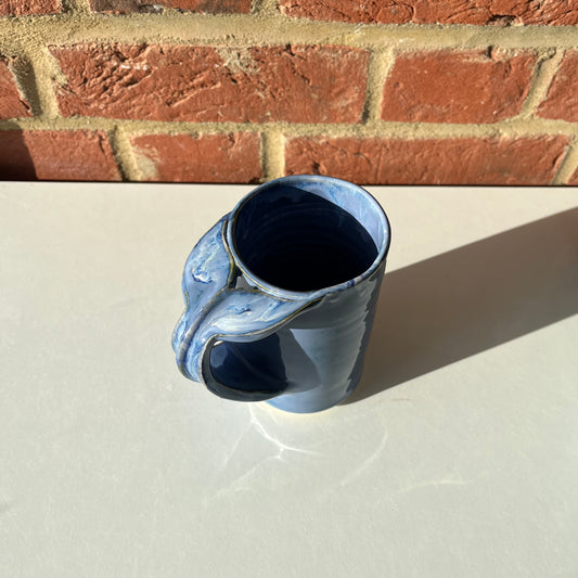 Whale Tail Mug / Indigo Blue