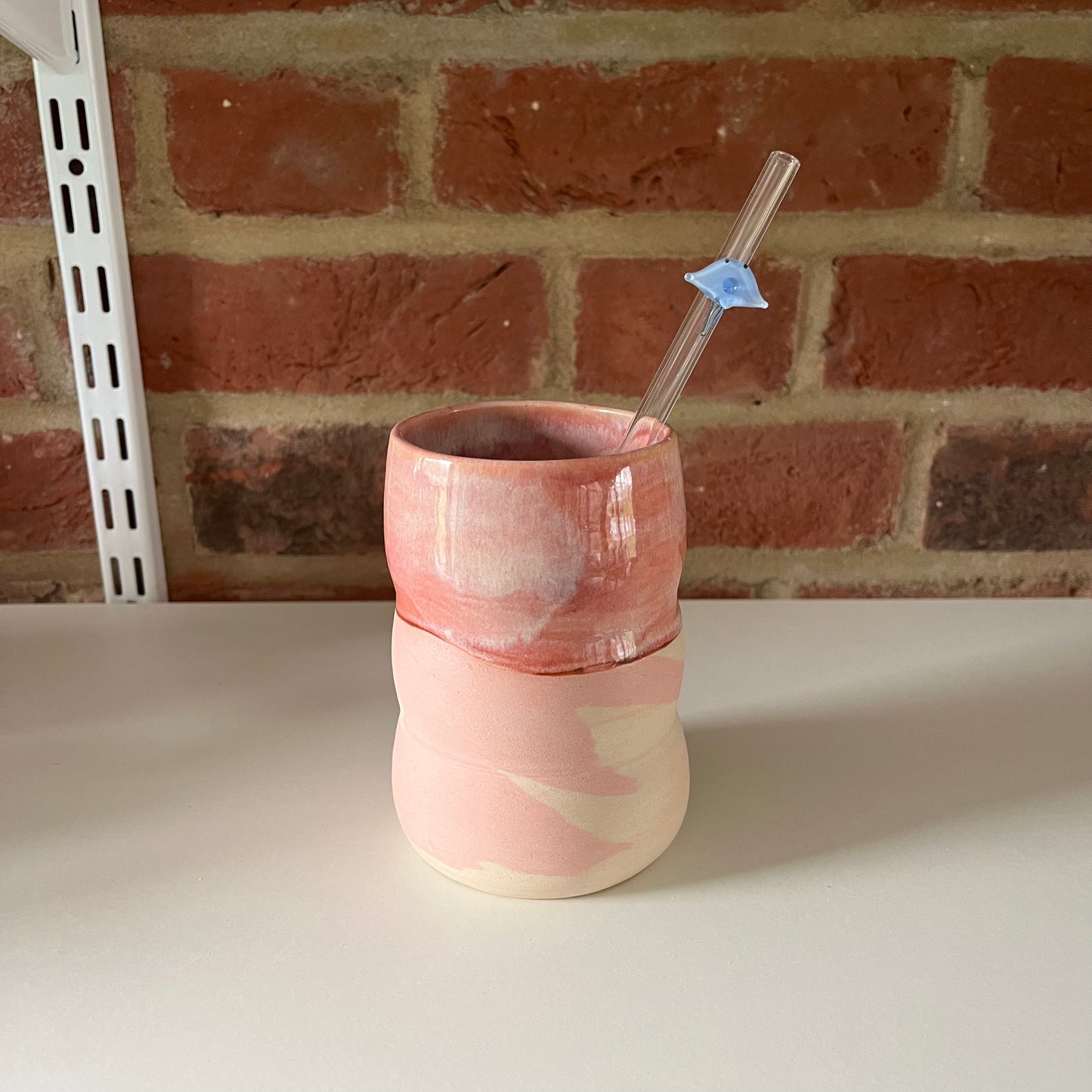 Sample pink swirly large cup