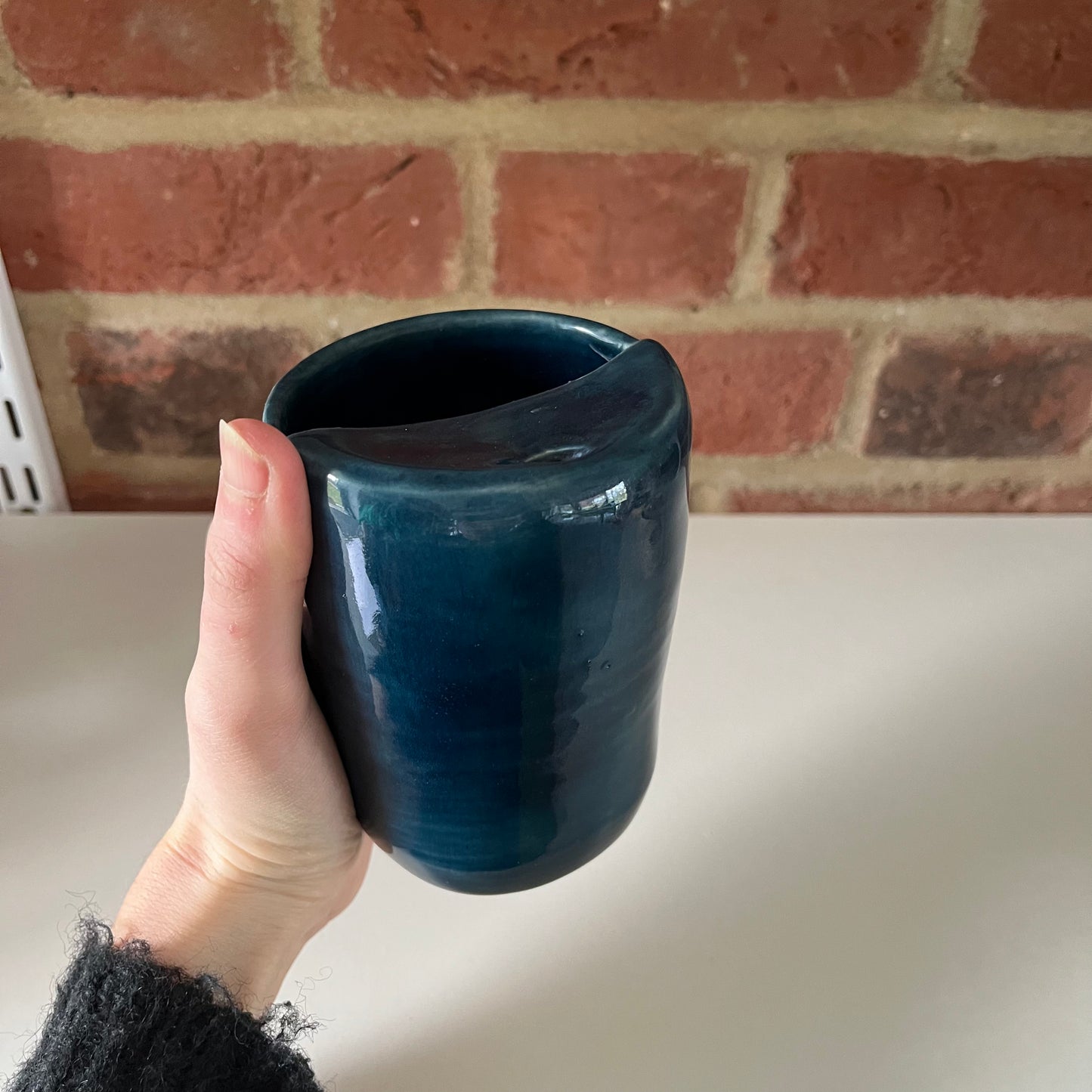 Navy ‘to-go’ sample cup