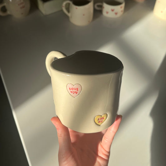 Love hearts mug