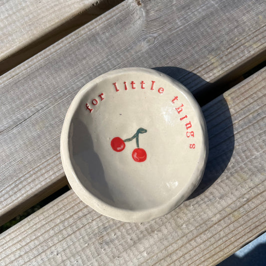 Imperfect ‘For little things’ cherry trinket