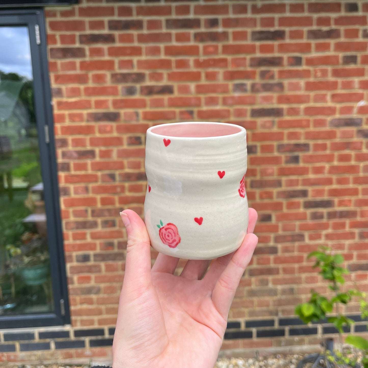 Imperfect rose cup