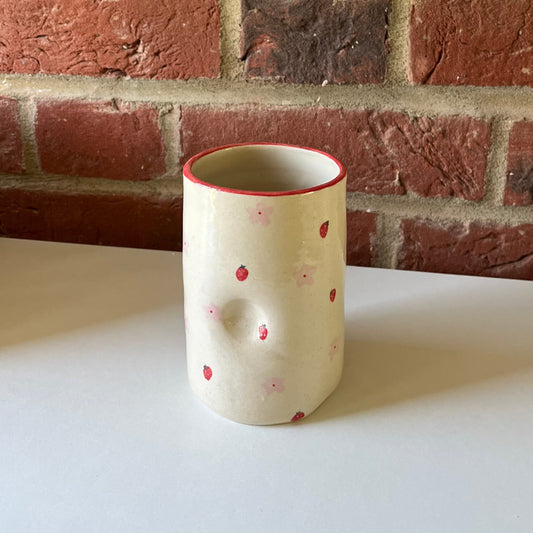 Imperfect Olivia’s strawberry blossom pinch cup