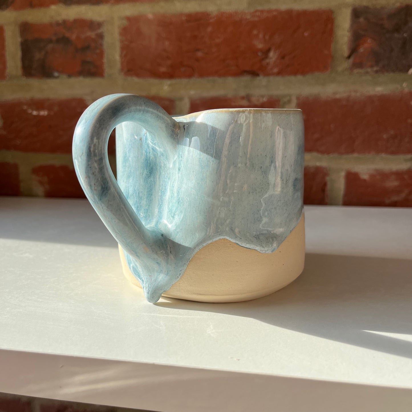 Sample blue sample heart mug