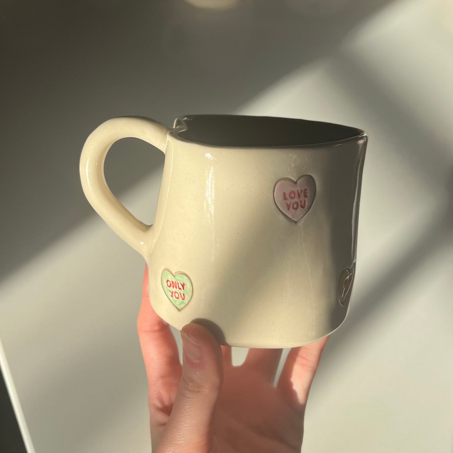 Love hearts mug