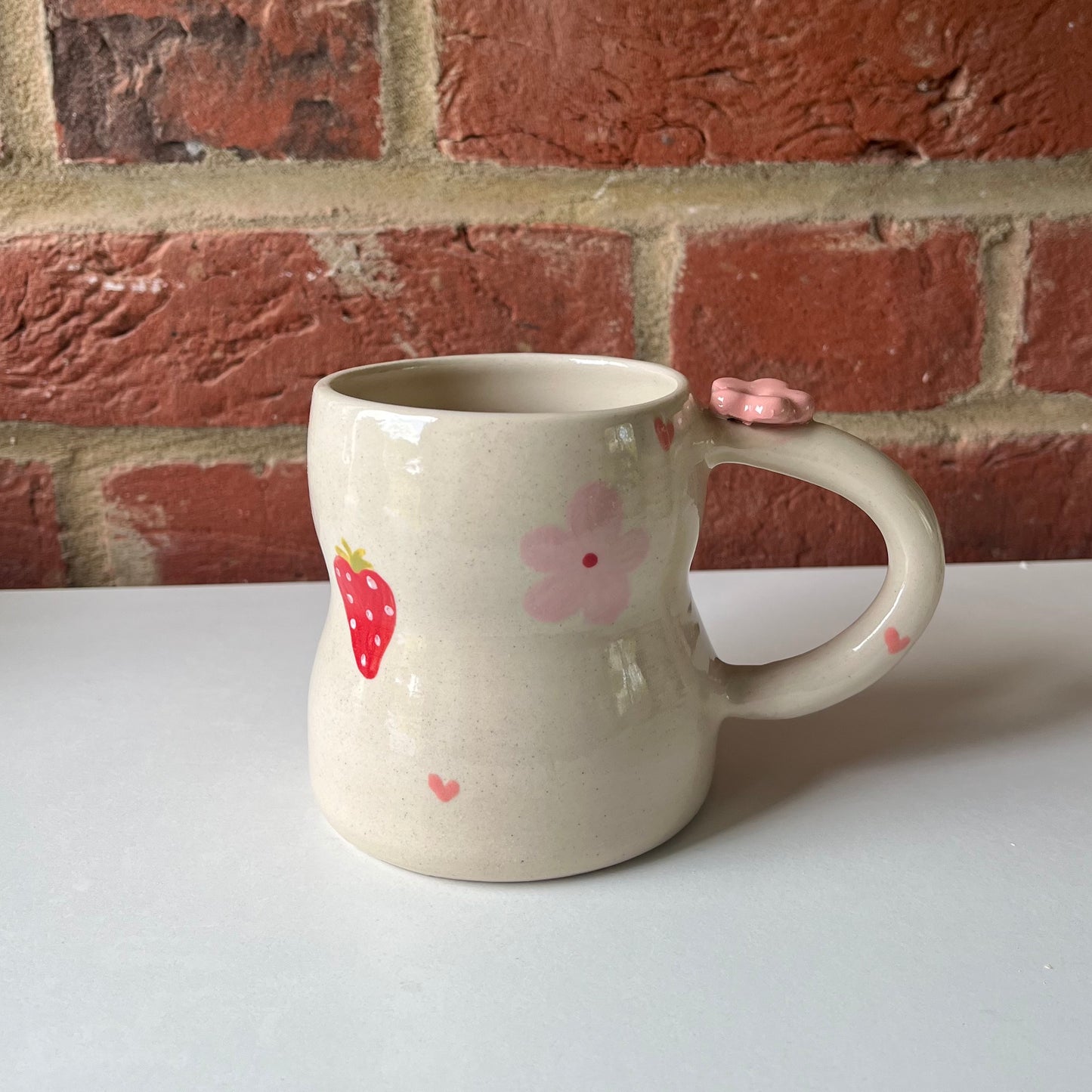 bubble strawberry blossom mug