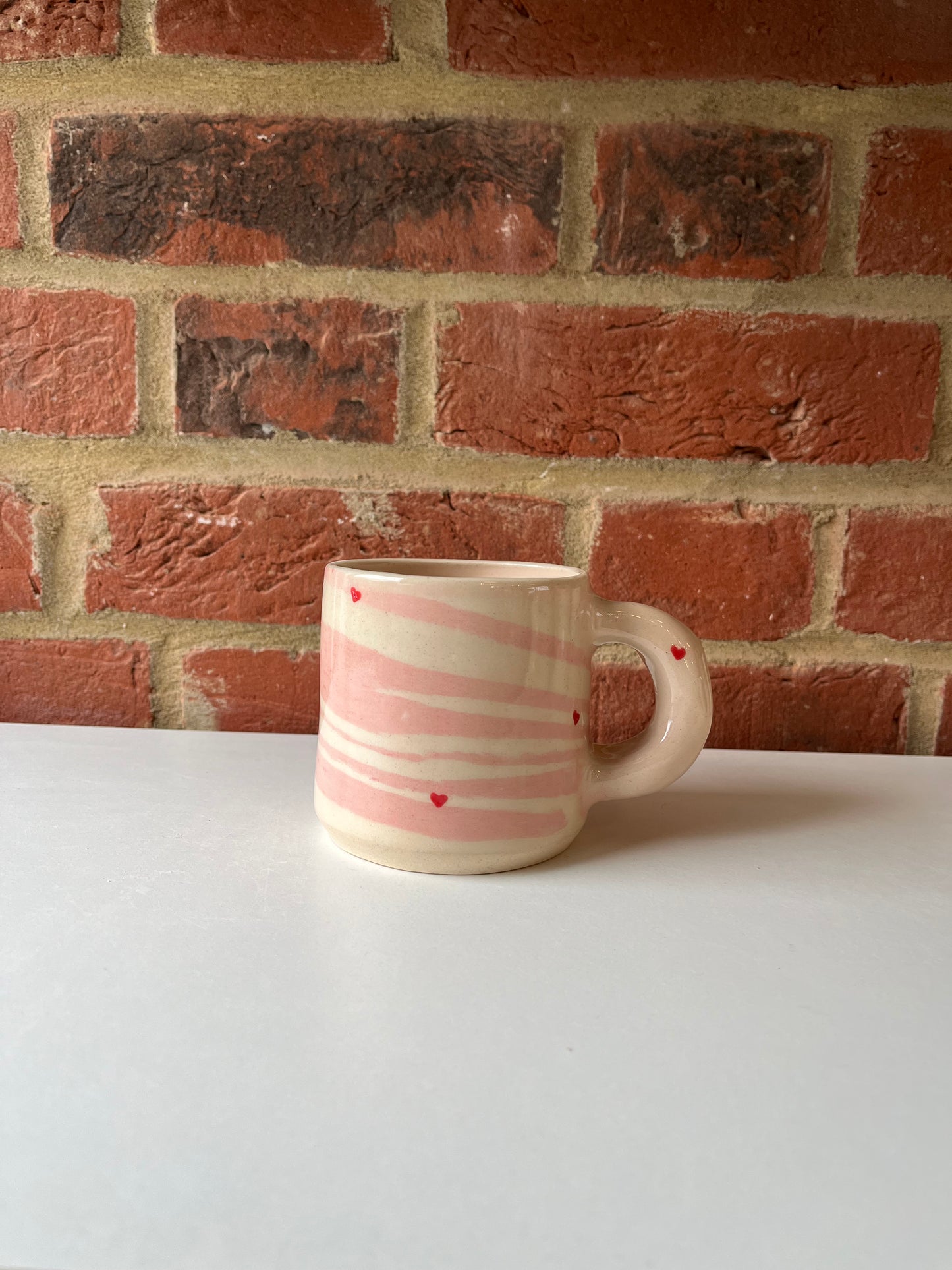 Pink swirly heart mug WITH ‘love you’