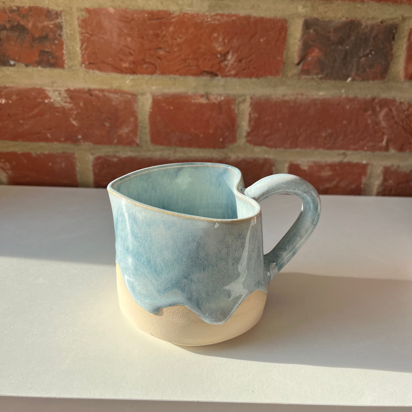 Sample blue sample heart mug