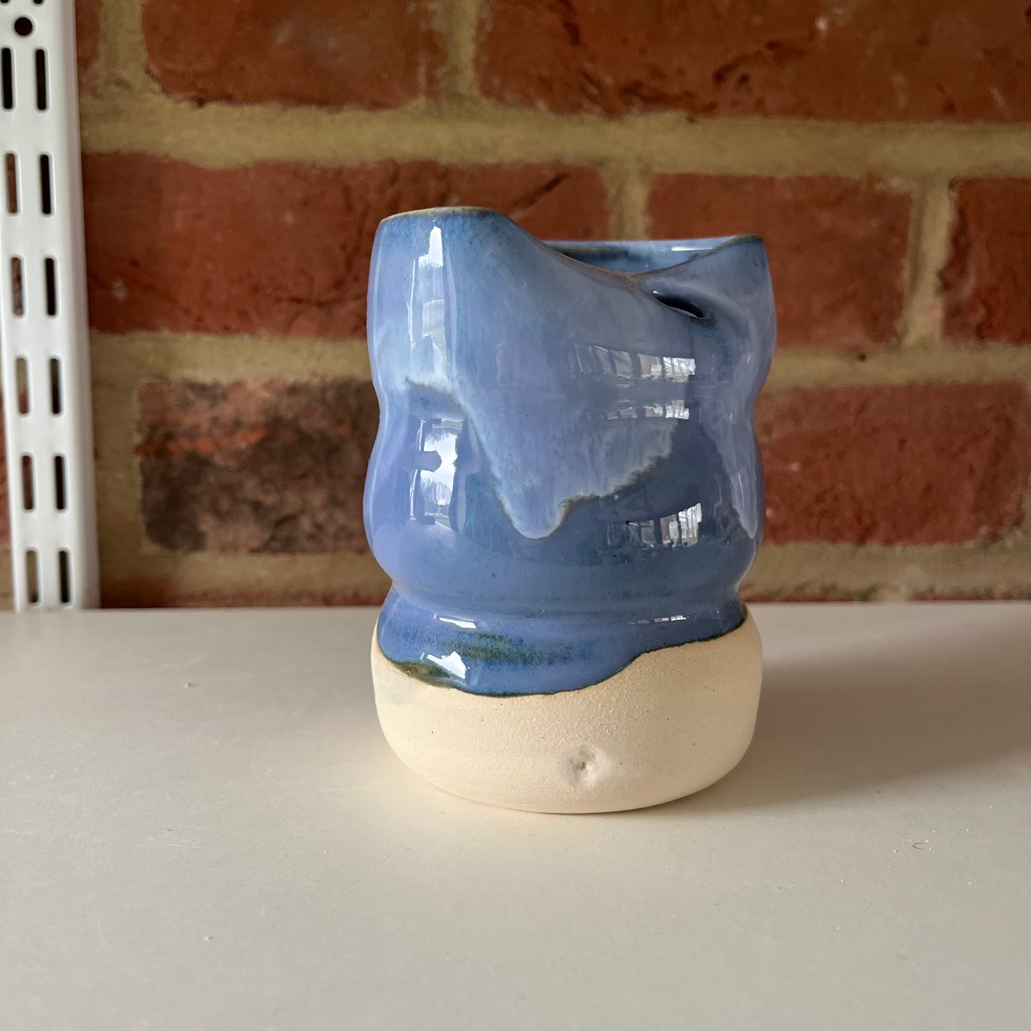 Imperfect indigo straw cup