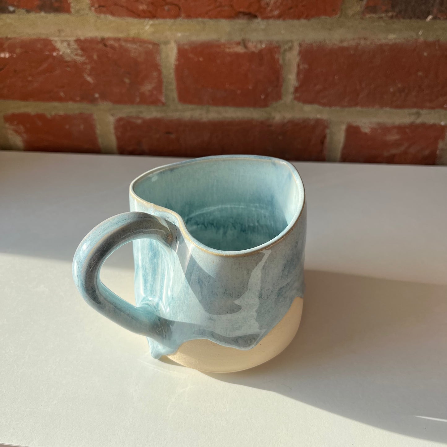 Sample blue sample heart mug